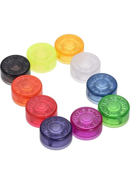 10 Adet Ayak Pedalı Topper Koruyucu Gitar Efekt Pedalı Için Renkli Plastik Tamponlar (Rastgele Renk Teslimatı)