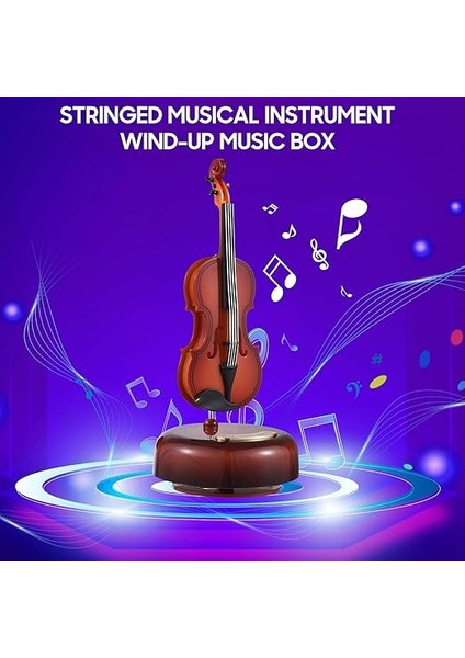 Müzik Kutusu Klasik Kurmalı Müzik Kutusu Dönen Müzik Kutusu Döner Taban Telli Müzik Aleti Minyatür Replika Artware Noel Doğum Günü Hediyesi Sevgililer Günü Anneler Günü Babalar Günü indirimleri