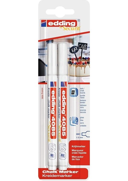 4085 Tebeşir Kalemi - Beyaz - 2 Tebeşir Kalemi - 1-2 mm Yuvarlak Uçlu fiyatları