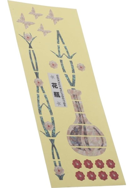 Benzersiz Gitar Sticker Çıkartması Müzik Aleti Çıkartmaları Akustik Elektrik Gitar Başlığı Dekoratif