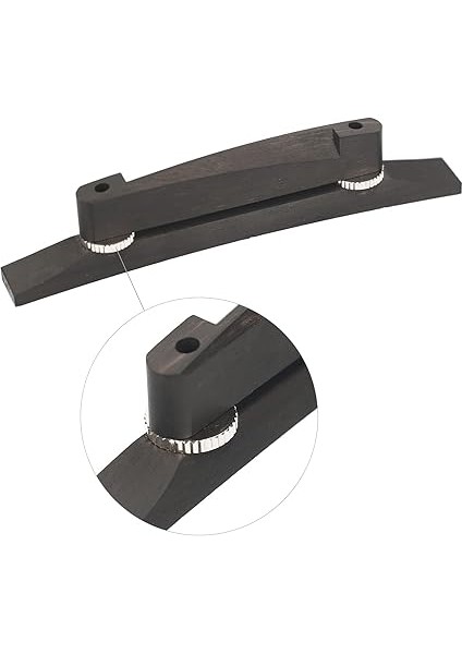 Caz Gitar Köprüsü Archtop Gitarlar Için Ayarlanabilir Ayar Çarkı ile Yüzen Archtop Köprüsü indirimleri