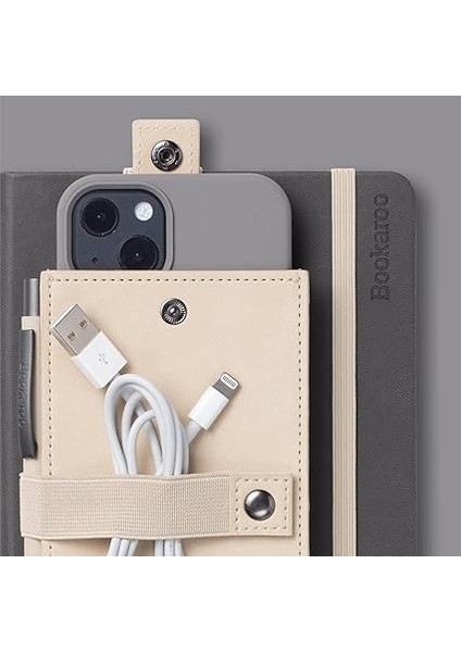 Bookaroo Defter Üstü Telefon Kılıfı Koyu Gri indirimleri