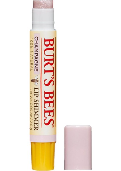 BEES%100 Doğal Nemlendirici Dudak Parlatıcısı, Şampanya, 0,09 Oz