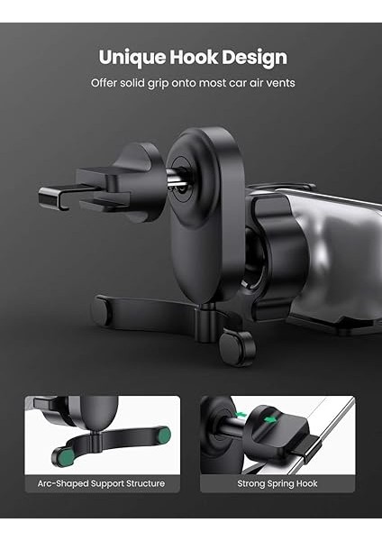 Araç Cep Telefonu Tutucusu Kancalı Havalandırma Araç Tutucusu Yerçekimi Araç Cep Telefonu Tutucusu modelleri