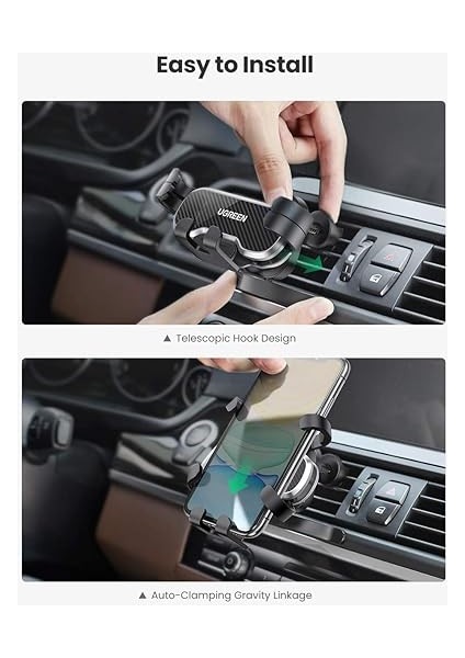 Araç Cep Telefonu Tutucusu Kancalı Havalandırma Araç Tutucusu Yerçekimi Araç Cep Telefonu Tutucusu fırsatları