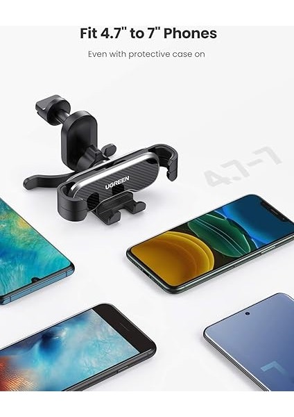 Araç Cep Telefonu Tutucusu Kancalı Havalandırma Araç Tutucusu Yerçekimi Araç Cep Telefonu Tutucusu indirimleri