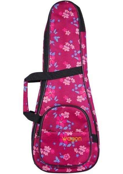 04 Serisi Soprano Ukulele Çantası - Hibiskus Pembe