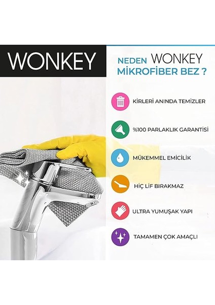 Mikrofiber Temizlik Bezi 5'li Paket, 60X40 cm Çok Amaçlı Sihirli Araba Cam, Toz, Mutfak, Oto ve Motosiklet Temizlik Bezi modelleri