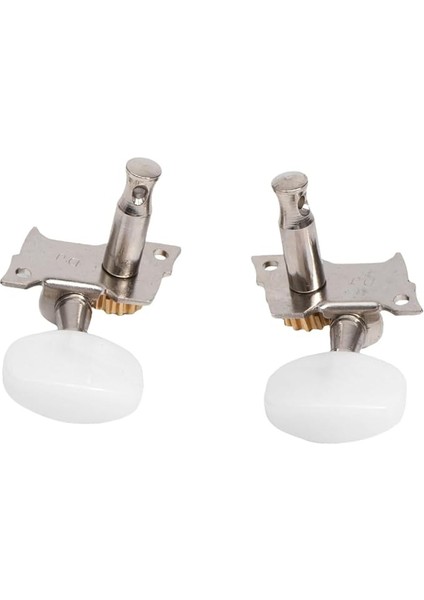 Banjo Akort Burguları Seti 5 Adet 4 Burçlu Beyaz ve Gümüş Gitar Için Banjo Makinesi