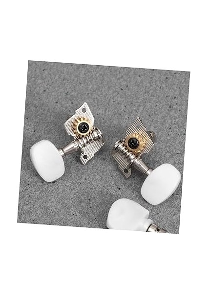 Banjo Akort Burguları Seti 5 Adet 4 Burçlu Beyaz ve Gümüş Gitar Için Banjo Makinesi modelleri