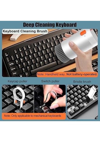 20'si 1 Arada Klavye ve Kulaklık Temizleme Seti - Airpods 1/2/3/pro, Pc, Dizüstü Bilgisayar, Cep Telefonu, Kamera Için Aksesuar modelleri