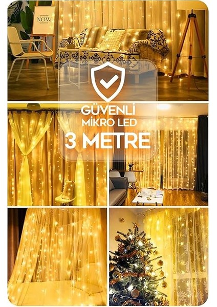 Perde LED 3x3 Kumandalı Anımasyonlu modelleri