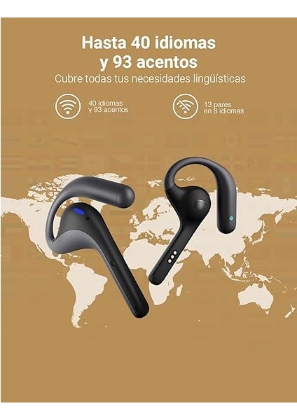 W4 Pro Al Çeviri Kulaklık, Çift Yönlü Simultane Çeviri, Çeviri Cihazı 40 Dili Destekler, Video ve Telefon Görüşmeleri, Ios ve Android ile Çalışır indirimleri