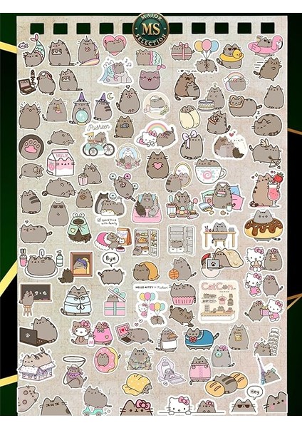 Sevimli Kedi Sticker Seti – Suya Dayanıklı, Renkli ve Eğlenceli Çıkartmalar – Laptop, Defter, Tablet, Ajanda ve Daha Fazlası Için Uygun fiyatları