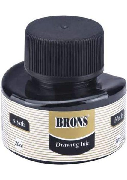 Brons BR-317 Çini Mürekkebi 20CC - Siyah
