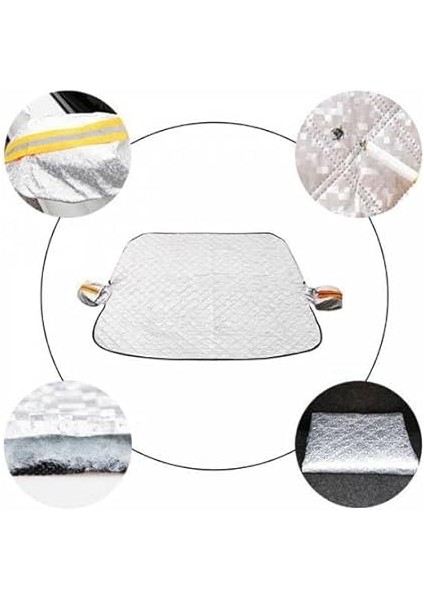 Oto Branda Araç Buz Kar Güneş Koruyucu Yarım Branda Araba Oto Kar Buz Önleyici Ön Cam Koruyucu fırsatları