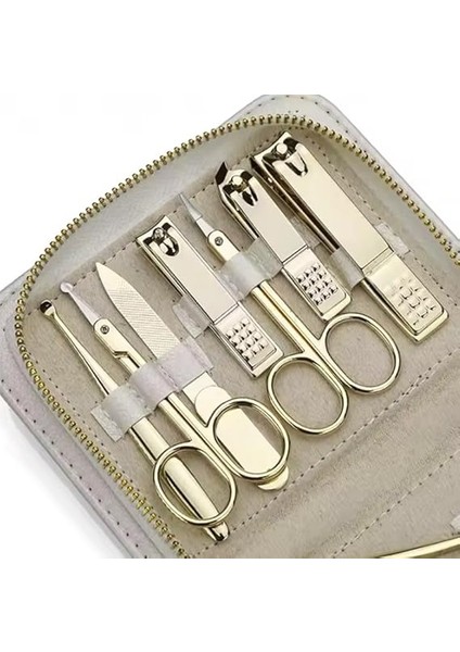 Parça Manikür Pedikür Seti, Gold Paslanmaz Çelik, Tırnak Bakım Aletleri, Özel Taşıma Çantalı (Özel Seri) fırsatları