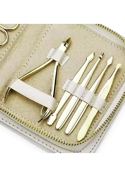 Parça Manikür Pedikür Seti, Gold Paslanmaz Çelik, Tırnak Bakım Aletleri, Özel Taşıma Çantalı (Özel Seri) indirimleri