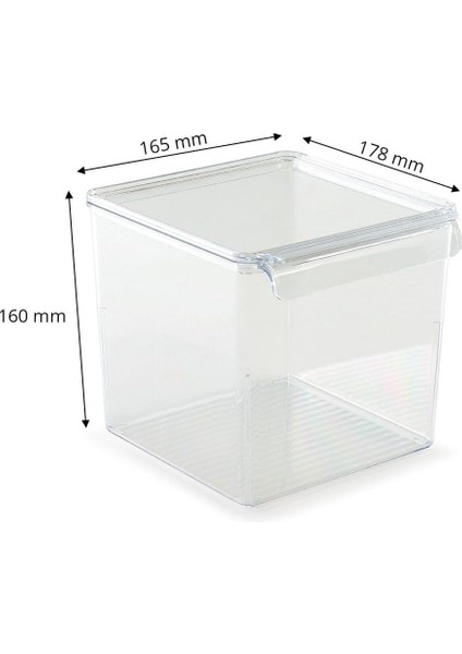 M-E73-10-16 Kapaklı Küp Düzenleyici, Şeffaf fırsatları