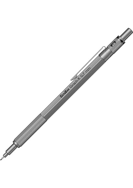 Office Graphx 3'lü Set Mekanik Kurşun Kalem Silgi Min Kurşun Gri 0.7 mm modelleri