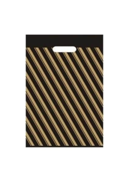 Ambalaj Çizgili Mağaza Poşeti (No 5) 50 Adet 50X60 cm Çizgili Takviyeli Poşet Diagonal Poşet fiyatları