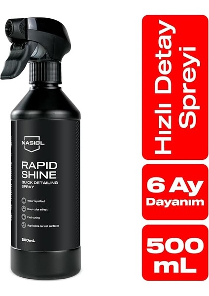 Rapidshine Araçlar Için Hızlı Nano Detailer Spreyi 500 Ml, Kolay Uygulama, 6 Ay Dayanım fiyatları