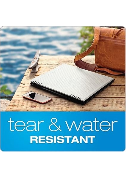 Taş Kağıt Defter, 5-1/2" x 8-1/2", Mavi Kapak, 60 Yaprak, 2'li Paket (161646) modelleri