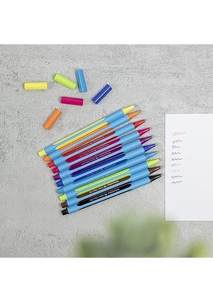 152290, Slider Edge Xb Tükenmez Kalem (Xb Çizgi Genişliğine Sahip Üçgen Kalemler) 10 Parça, Çeşitli modelleri