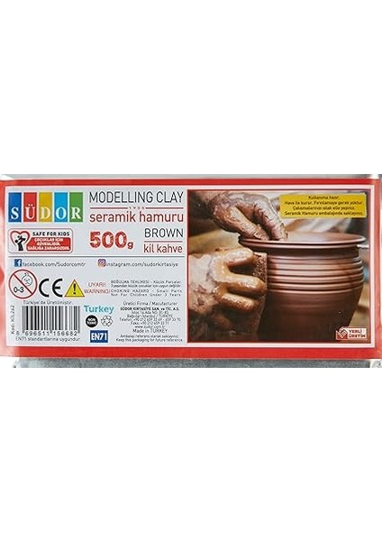 Seramik Kil 500 G Kahverengi fiyatları
