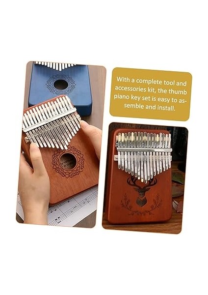 Kalimba Başparmak Piyano Yedek Parçaları 17 Tuş Takımı Kalimba Için Aletleri fiyatları