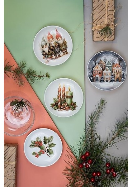 Porselen Festive 4 Parça 15 cm Tabak fiyatları