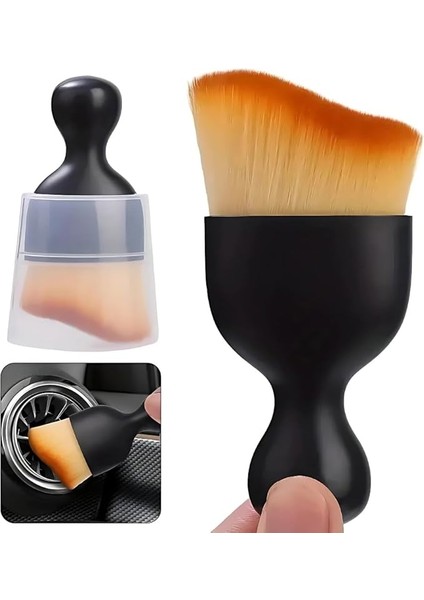 Yumuşak Kıllı Araç Içi Temizlik Fırçası – Detaylı Oto Temizlik Için Ergonomik Fırça | Torpido, Havalandırma, Konsol ve Dar Alanlar Için Toz Alma Fırçası | Çizmez, Kompakt, Dayanıklı