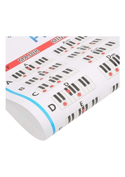 Piyano Akorları Sekme Diyagramı 88 Tuş Tablosu Acemi Parmak Alıştırması Müzik Aleti Aksesuarları indirimleri