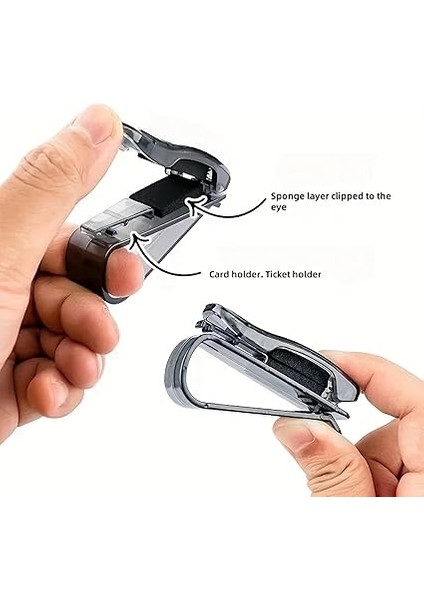 Içi Güneşlik Gözlük Tutucu Klips | Mandallı Gözlük Askısı | Oto Güneşliğe Takılan Gözlük Aparatı fiyatları