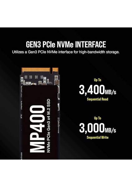 CSSD-F2000GBMP400 Force MP400 Serıes Gen3 M.2 SSD 2tb 3.400MB/S Okuma Hızı/ 3.000MB/S Yazma Hızı indirimleri