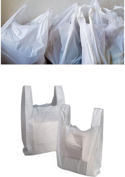 Ticaret Kalın Beyaz Poşet Küçük Boy 5 kg Hışır Atlet Poşet Market Manav Poşeti Çöp Poşeti modelleri