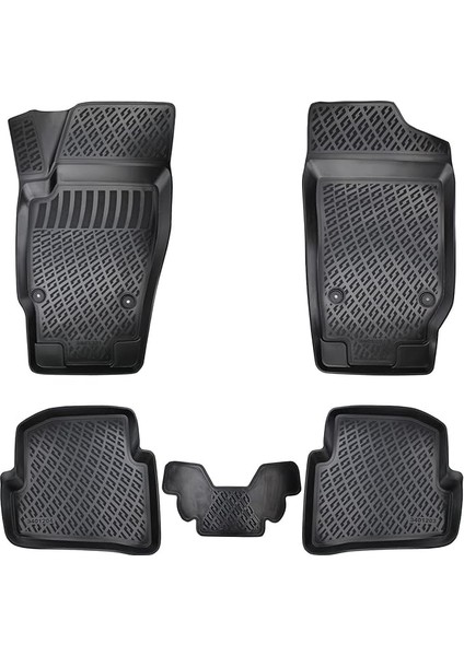 Volkswagen Polo 2002-2009 Uyumlu 3D Havuzlu Paspas