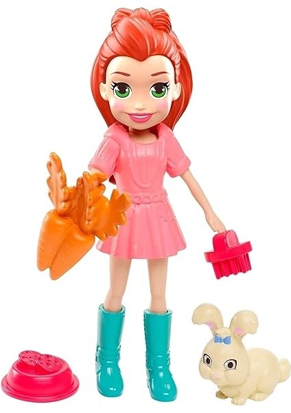 Pocket ve Hayvan Dostu Oyun Seti, Hoptastic Lila Bebek, Hayvanı ve Aksesuarları GDM11 fiyatları