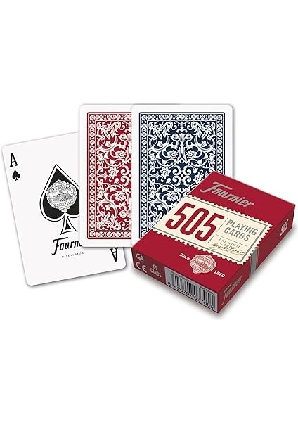 Poker Oyun Kartları Nº 505, Standard Endeks, Kırmızı/mavi fiyatları