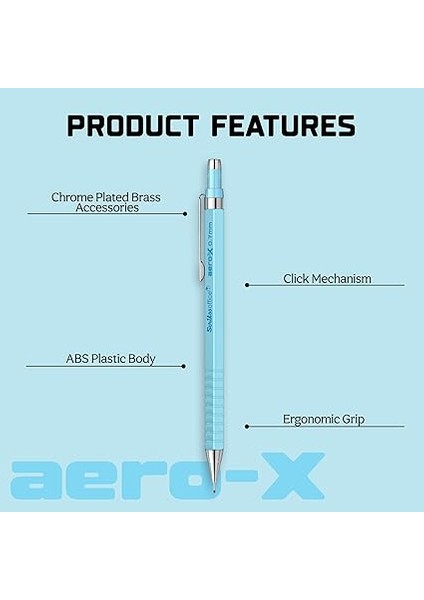 Office Aero-X Versatil 0.7 mm Açik Mavi fiyatları
