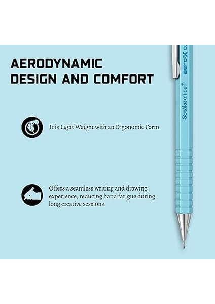 Office Aero-X Versatil 0.7 mm Açik Mavi modelleri