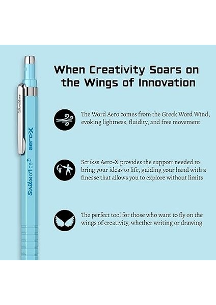 Office Aero-X Versatil 0.7 mm Açik Mavi fırsatları