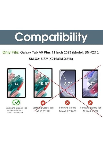 Galaxy Tab A9 Plus X210 X213 X215 X217 ile Uyumlu Kılıf Pu Deri Smart Standlı Case Lavendery Gray fiyatları