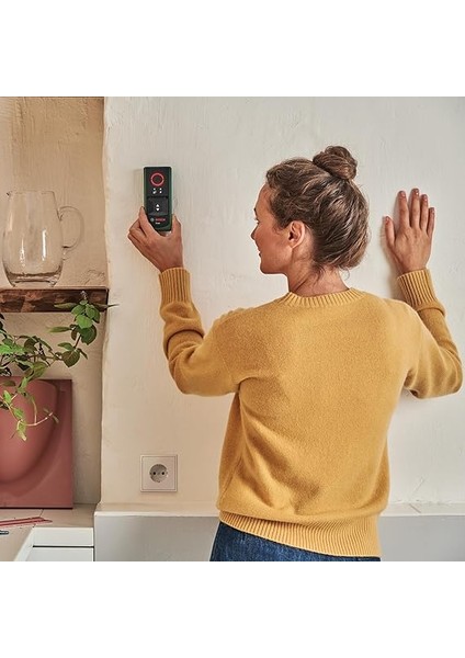 Home & Garden Truvo Duvar Dedektörü (Tek Tuşla Kolay Kullanım, Metallerin ve Akım Geçen Kabloların Tespiti, Duvarda 70MM'YE Kadar Çalışma Maesafesi, Geri Dönüştürülmüş Malzemeden Katon Kutu) indirimleri