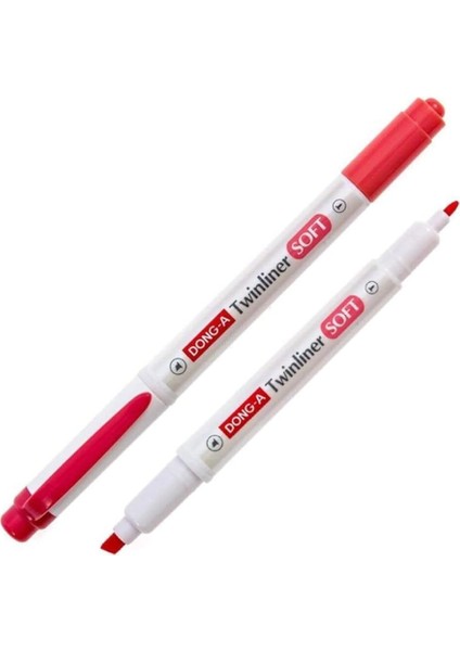 No:13 Twinliner Kırmızı Soft Fosforlu Kalem