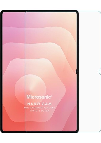 Samsung Galaxy Tab S11 Ultra Nano Glass Cam Ekran Koruyucu [galaxy Tab S11 Ultra ile Uyumlu Ekran Koruyucu - Şeffaf]