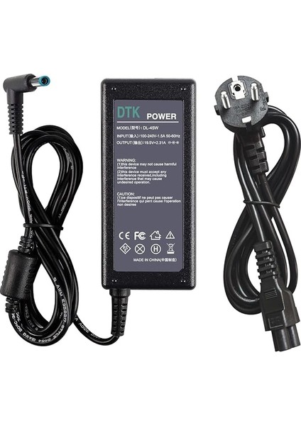 19.5V 2.31A 45W 4.5mm 3.0mm Laptop Şarj Adaptörü