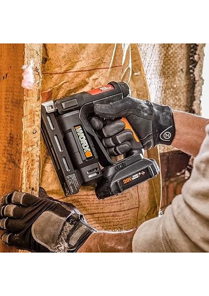 WX843 20VOLT/2.0AH. Li-Ion Şarjlı Profesyonel 6-14MM Zımba ve 15MM Çivi Çakma + 3500 Adet Yedek Zımba ve Çivi indirimleri