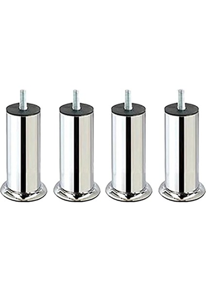 Mobilya Kanepe Baza Koltuk Destek Ayağı M8 Civata Krom Ayak 15 cm (4 Adet)