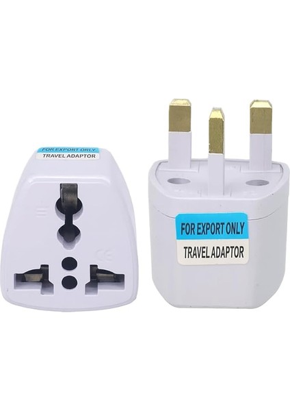 Tip G Ingiliz Adaptör Fişi, Hindistan, Ingiltere, Dubai, Hong Kong, Irlanda, Singapur, Kıbrıs, Hac ve Umre Uyumlu, 2 ve 3 Uçlu Seyahat Fiş Dönüştürücü Priz, Uluslararası Güç Adaptörü